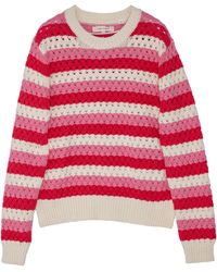 Chinti & Parker - Crochet Striped Sweater - Lyst