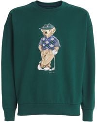 Ralph Lauren - Cotton-Blend Relaxed Fit Polo Bear Sweatshirt - Lyst