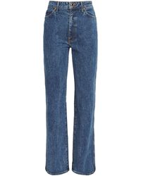 KHAITE - Stretch-Denim Danielle High-Rise Jeans - Lyst