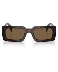Prada - Acetate Pr A07S Rectangular Sunglasses - Lyst