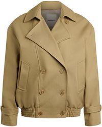Sandro - Cotton Oversized Short Trench Coat - Lyst