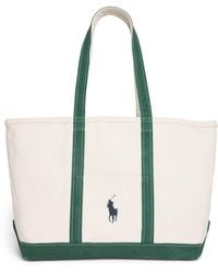 Polo Ralph Lauren - Cotton Canvas Polo Pony Tote Bag - Lyst