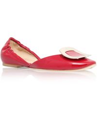 roger vivier chips ballerina flats