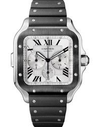 Cartier - Stainless Steel Santos De Watch 43.3mm - Lyst
