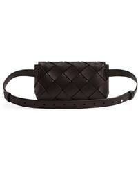 Bottega Veneta - Small Leather Diago Belt Bag - Lyst