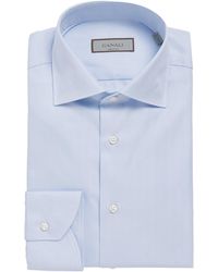 Canali - Cotton Herringbone Shirt - Lyst