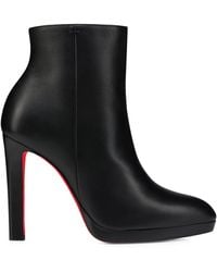Christian Louboutin - Fannylove Leather Ankle Boots 120 - Lyst