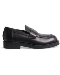 MM6 by Maison Margiela - Leather City Biker Loafers - Lyst