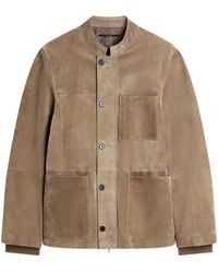 dunhill - Leather Three-Pocket Jacket - Lyst