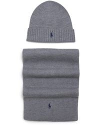 Polo Ralph Lauren - Wool Polo Pony Beanie And Scarf Gift Set - Lyst