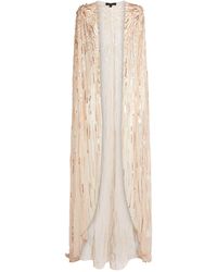 Jenny Packham Embellished Shea Cape - Metallic