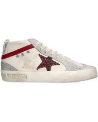 Golden Goose - Leather Mid Star Low-Top Sneakers - Lyst