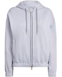 Eleventy - Cotton-Blend Zip-Up Hoodie - Lyst