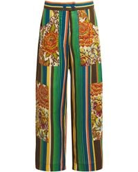 ALÉMAIS - Linen Stripe Charlie Trousers - Lyst