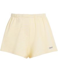 Sporty & Rich - Cotton Signature Stripe Shorts - Lyst