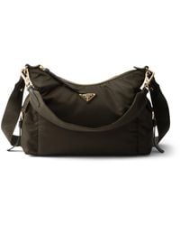 Prada - Large Re-Nylon And Leather Explore Shoulder Bag - Lyst