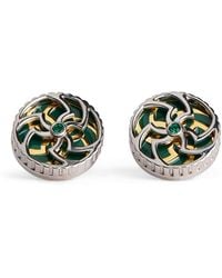Tateossian - Palladium-Plated Trinity Cufflinks - Lyst