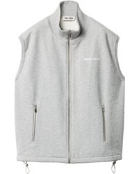 Miu Miu - Cotton Fleece Gilet - Lyst