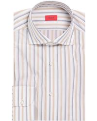 Isaia - Egyptian Cotton Stripe Shirt - Lyst