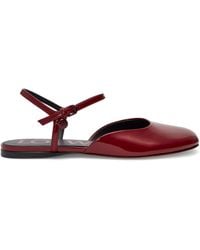 Loewe - Leather Ankle-Strap Toy Ballet Flats - Lyst