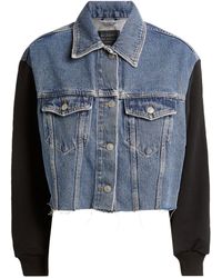 all saints pink denim jacket