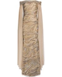 Raishma - Tulle Embellished Cape Gown - Lyst