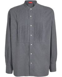 Isaia - Cotton Plisse Sport Shirt - Lyst