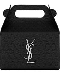 Saint Laurent - Embossed Take-Away Box Bag - Lyst