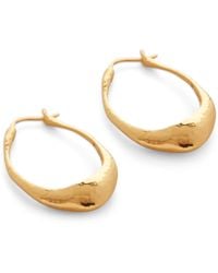 Monica Vinader - Medium Vermeil Deia Hoop Earrings - Lyst