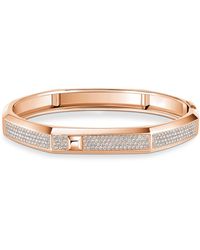 Messika - Moderniste Medium And Diamond Pavé Bangle - Lyst