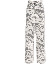 Agolde - Printed Lyonne Wide-Leg Jeans - Lyst