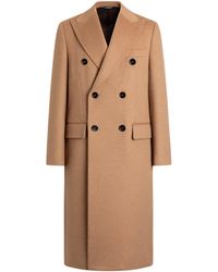 Dolce & Gabbana - Wool Double-Breasted Long Coat - Lyst
