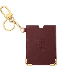 Cartier - Leather Must De Keyring Card Holder - Lyst