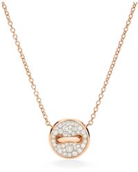 Pomellato - Rose Gold, Diamond And Mother-of-pearl Pom Pom Dot Necklace - Lyst