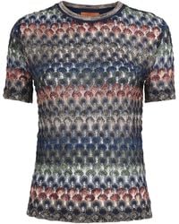 Missoni - Knitted Metallic T-Shirt - Lyst