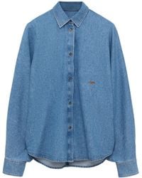 Loewe - Oversized Denim Shirt - Lyst
