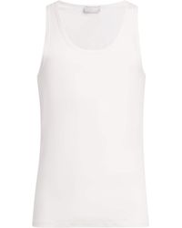 Hanro - Stretch-Cotton Tank Top - Lyst