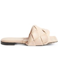 Bottega Veneta - Quilted Leather Lido Flat Sandals - Lyst