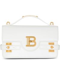 Balmain - Leather B-buzz 24 Top-handle Bag - Lyst