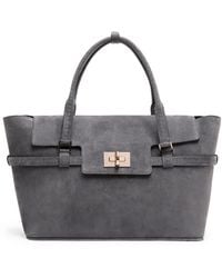 Max Mara - Suede Margaux Top-Handle Bag - Lyst