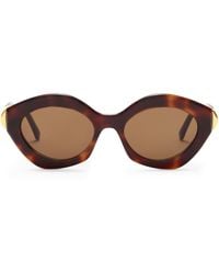 Loewe - Acetate Coil Cat Eye Sunglasses - Lyst