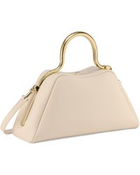 BVLGARI - Small Leather Serpentine Top Handle Bag - Lyst