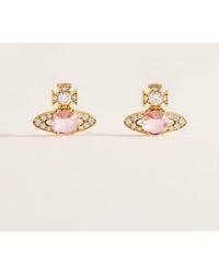 Vivienne Westwood - Crystal Ondina Stud Earrings - Lyst