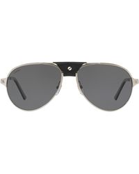Cartier - Santos De Pilot Sunglasses - Lyst