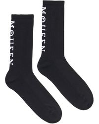 McQueen - Cotton-Blend Logo Socks - Lyst