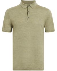 AllSaints - Merino Wool Mode Polo Shirt - Lyst