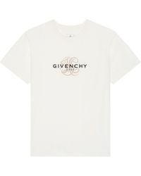 Givenchy - Cotton Reverse Logo Print T-Shirt - Lyst