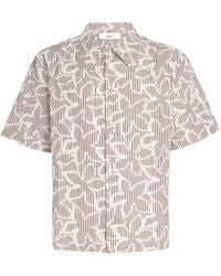 Séfr - Cotton-Blend Embroidered Dayot Shirt - Lyst