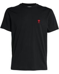 Ami Paris - Organic Cotton Ami De Coeur T-Shirt - Lyst