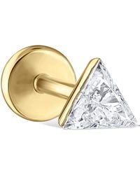 Maria Tash - Invisible Set Triangle Diamond Threaded Stud Earring - Lyst